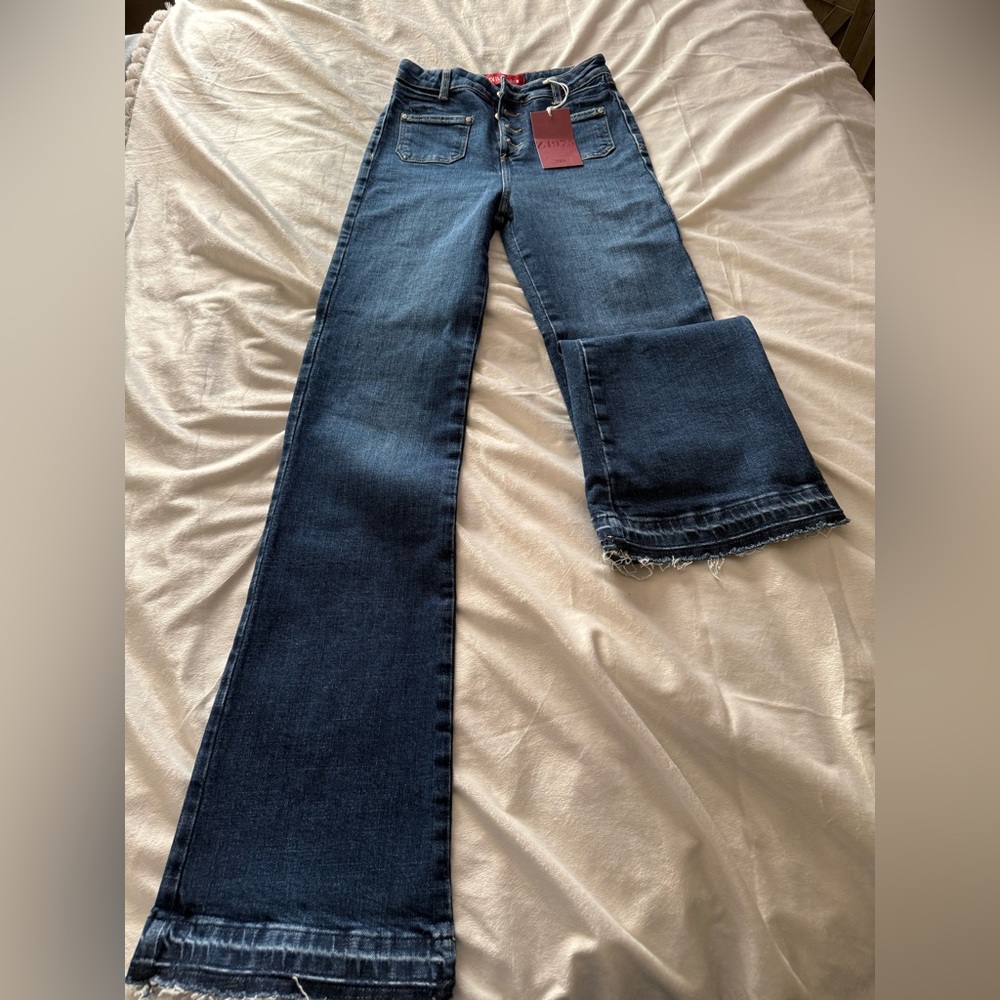 Zara Dark Blue Flare Jeans